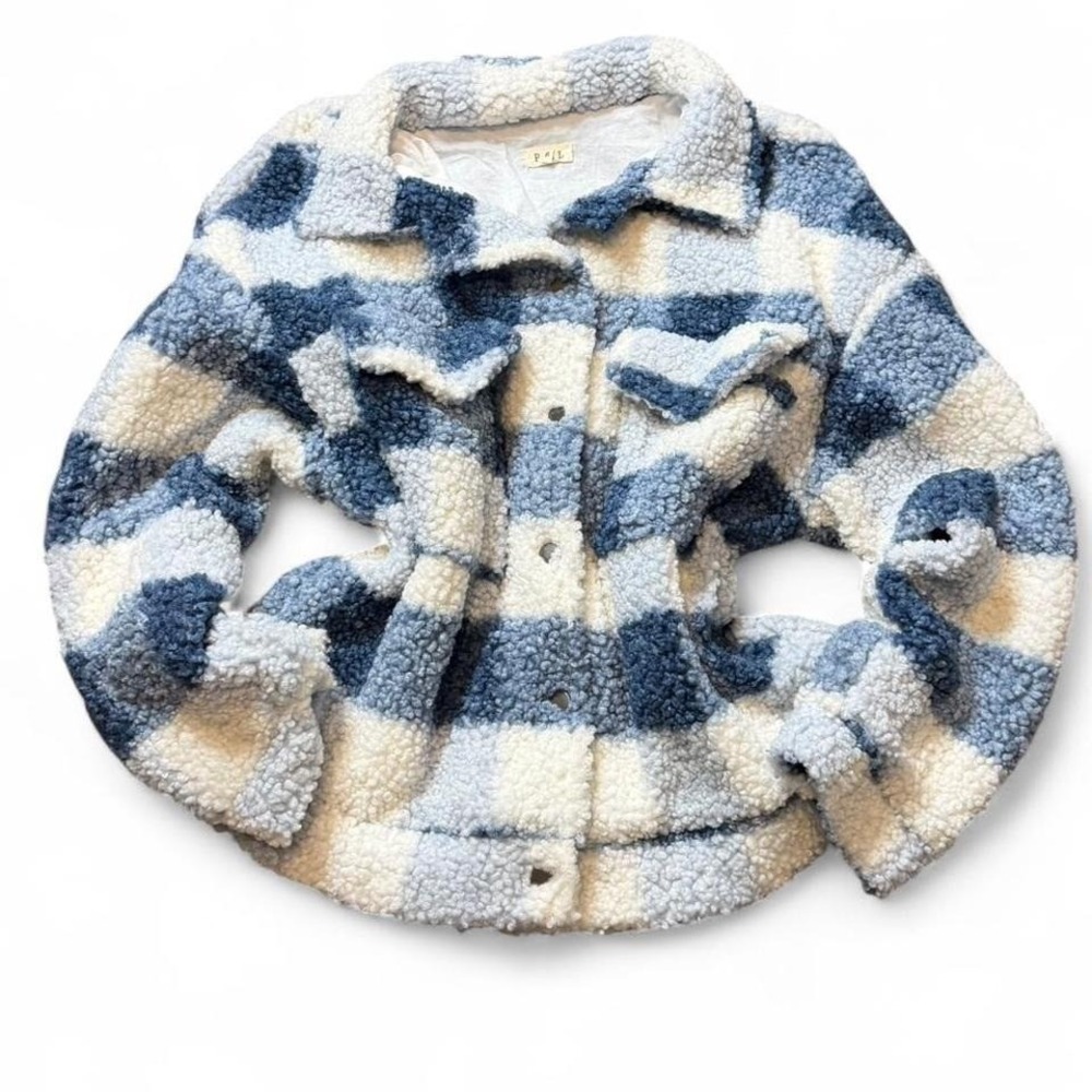 POL‎ Plaid Sherpa Jacket